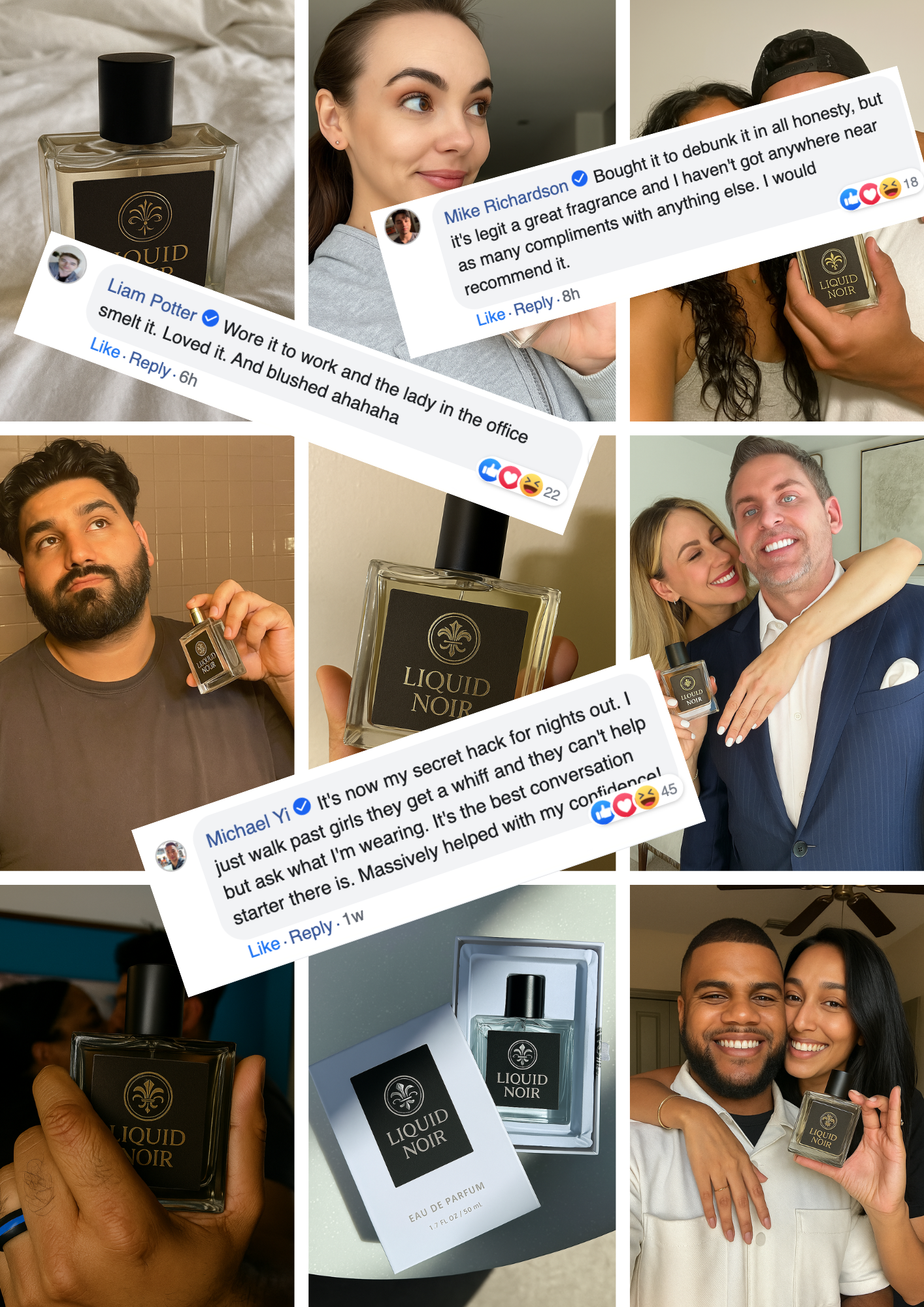 Turn Heads and Ignite Her Desire with Two Sprays of Liquid Noir Cologne