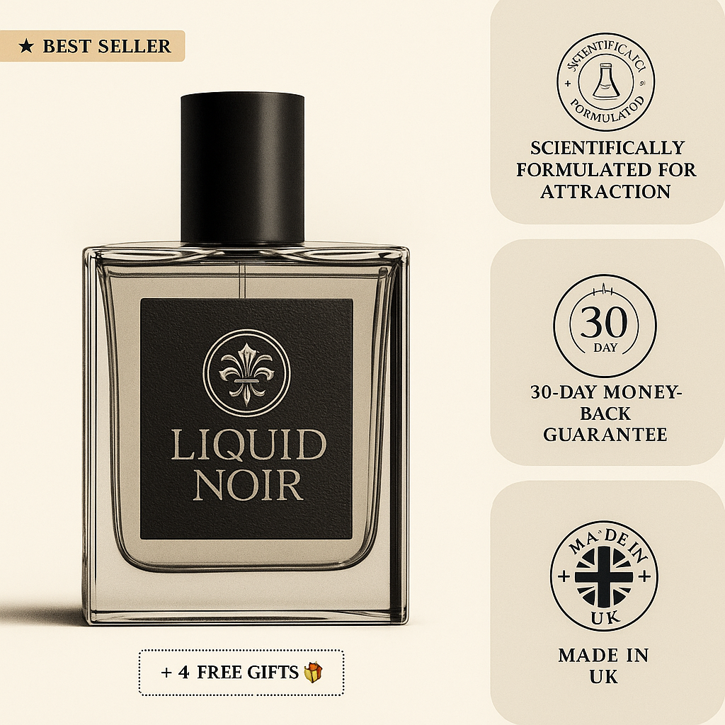 Turn Heads and Ignite Her Desire with Two Sprays of Liquid Noir Cologne
