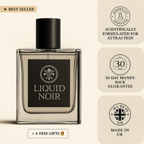 Turn Heads and Ignite Her Desire with Two Sprays of Liquid Noir Cologne